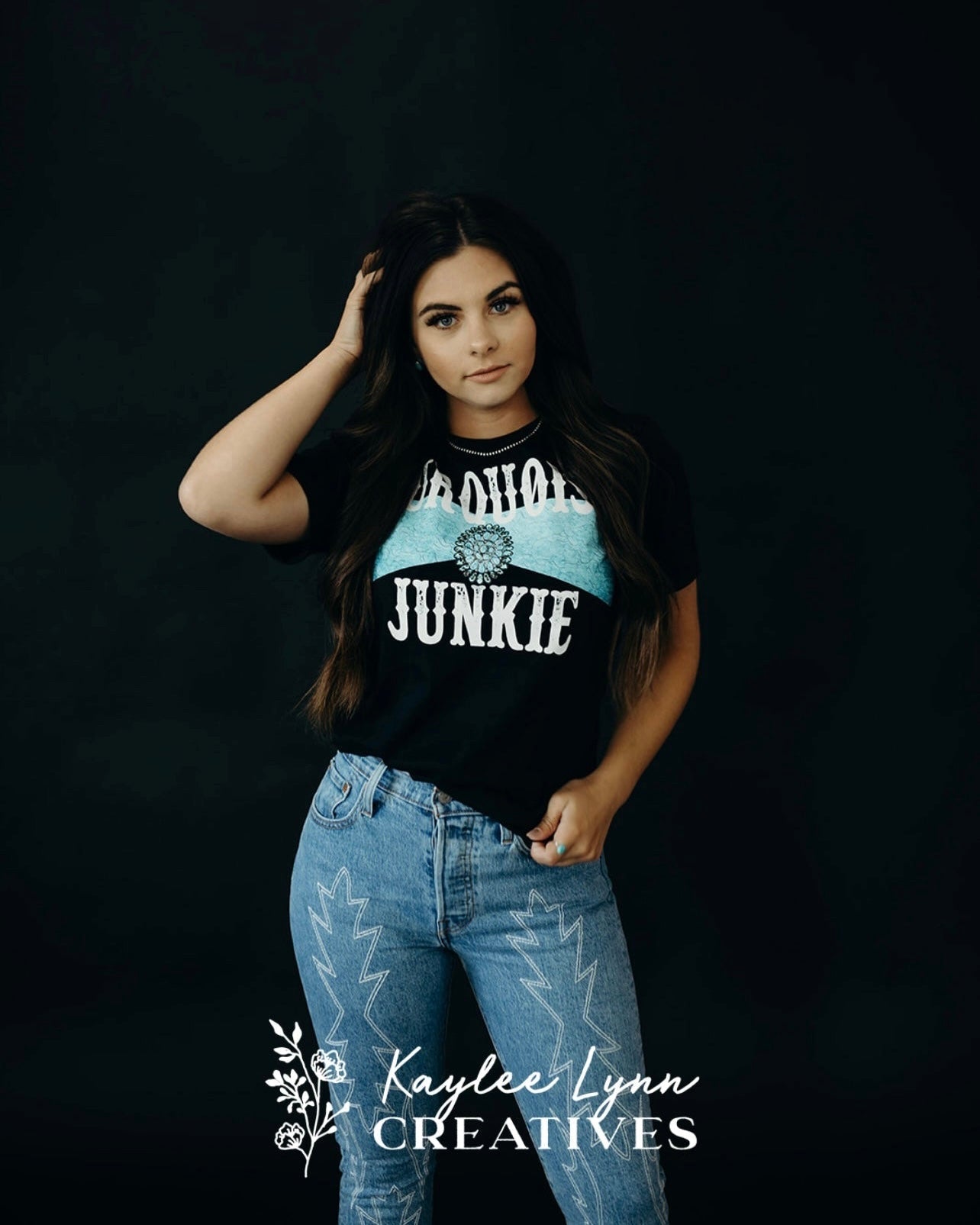 Turquoise Junkie (Black)
