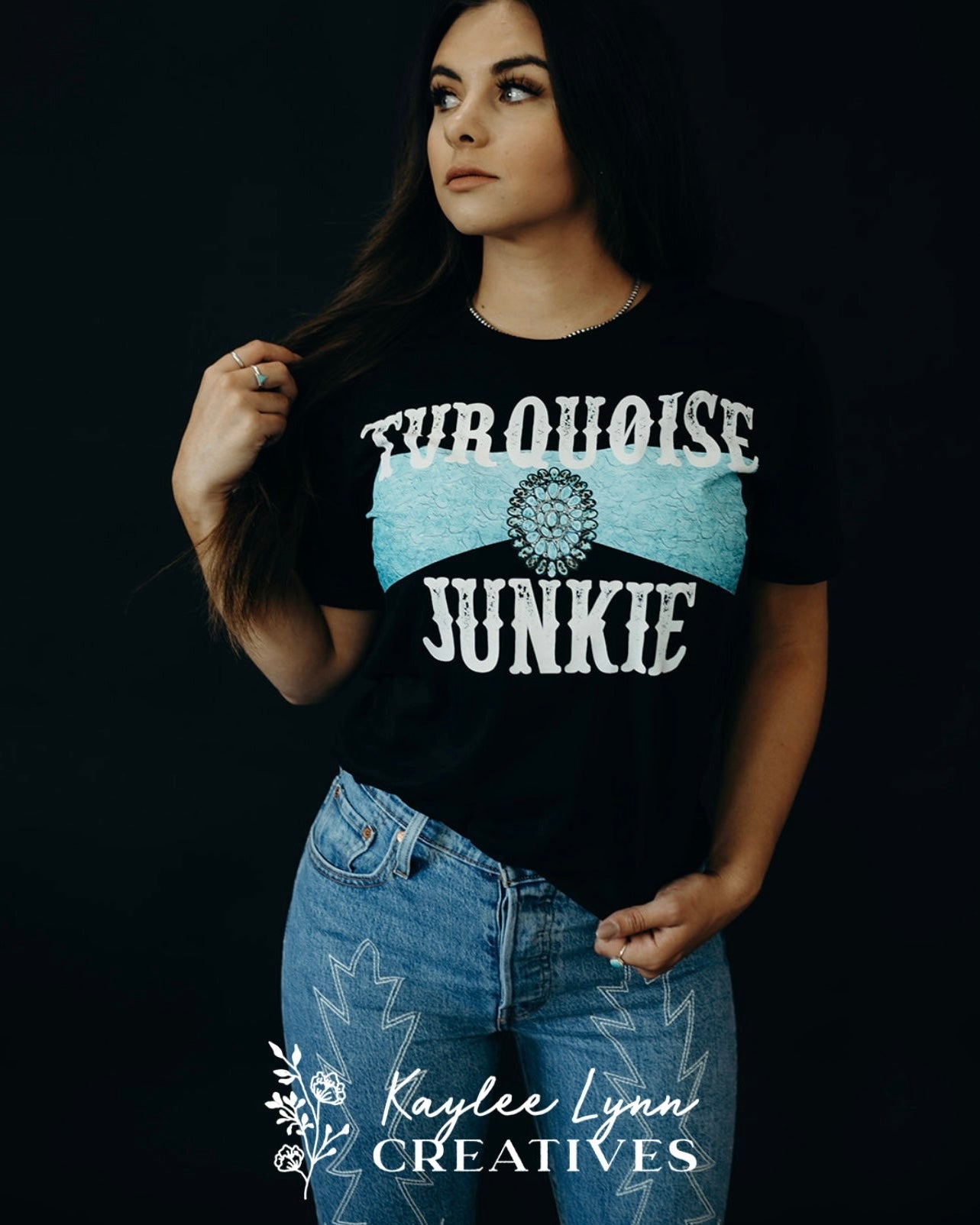 Turquoise Junkie (Black)