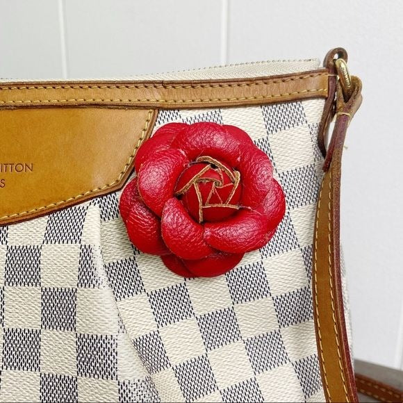 Camellia Flower Vegan Leather Magnetic Bag Charm
