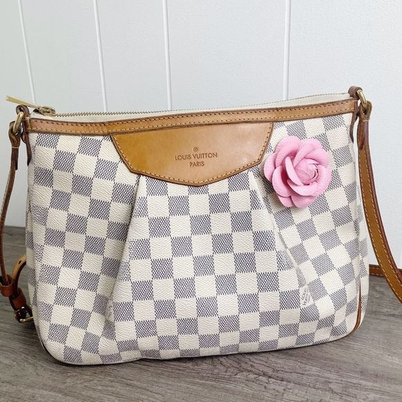 Camellia Flower Vegan Leather Magnetic Bag Charm