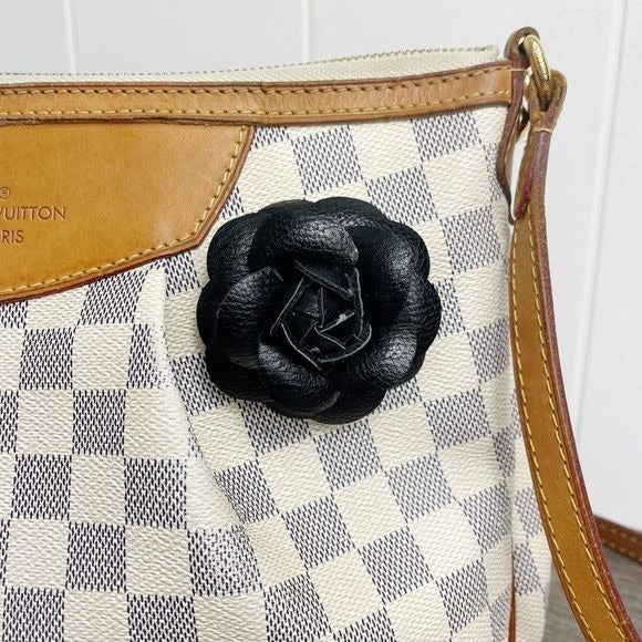 Camellia Flower Vegan Leather Magnetic Bag Charm
