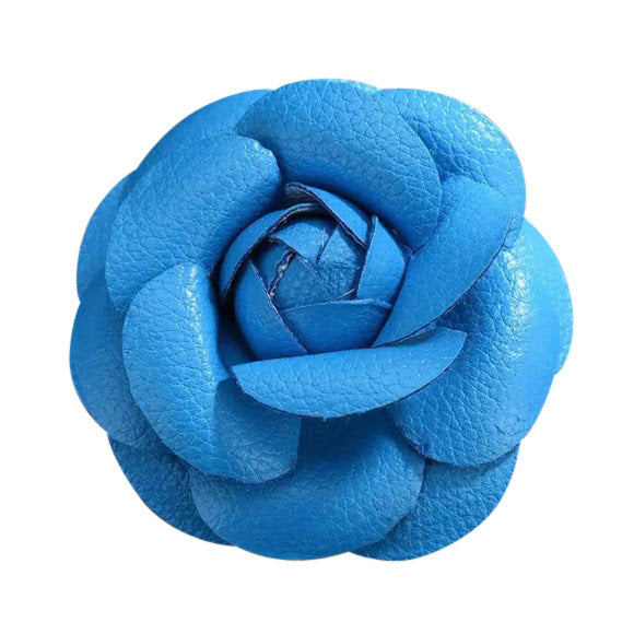 Camellia Flower Vegan Leather Magnetic Bag Charm