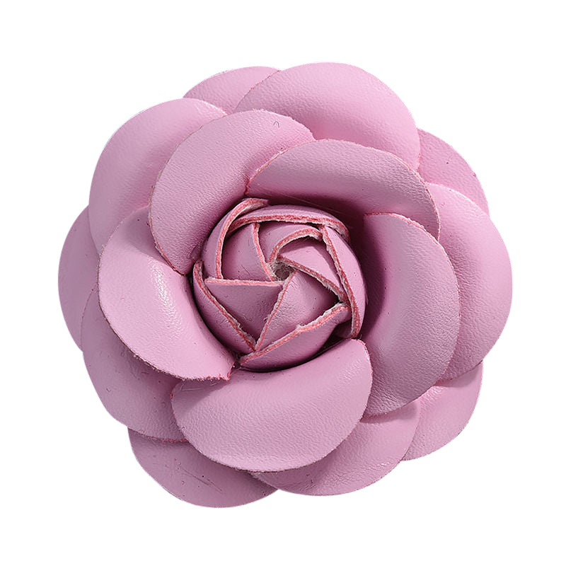 Camellia Flower Vegan Leather Magnetic Bag Charm