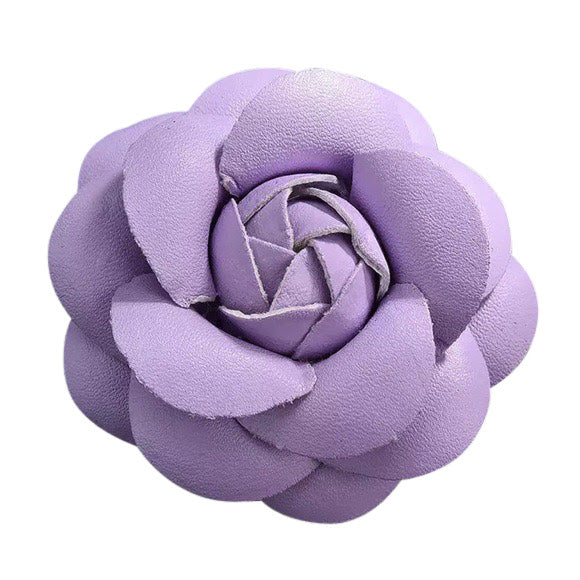 Camellia Flower Vegan Leather Magnetic Bag Charm