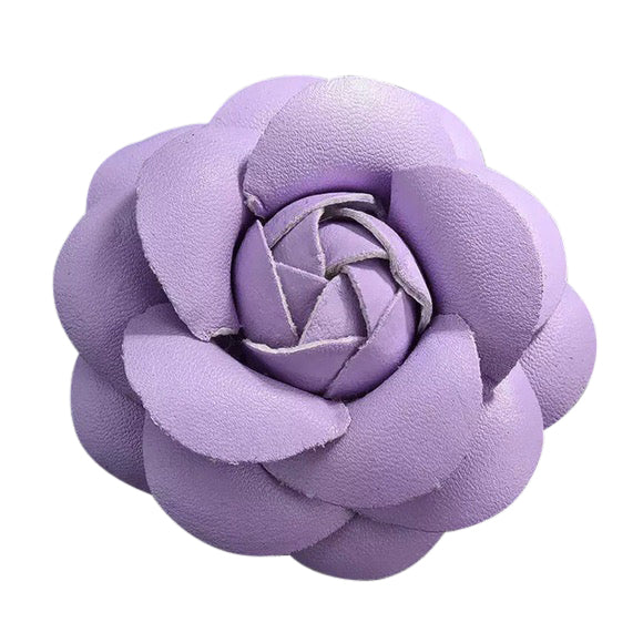 Camellia Flower Vegan Leather Magnetic Bag Charm
