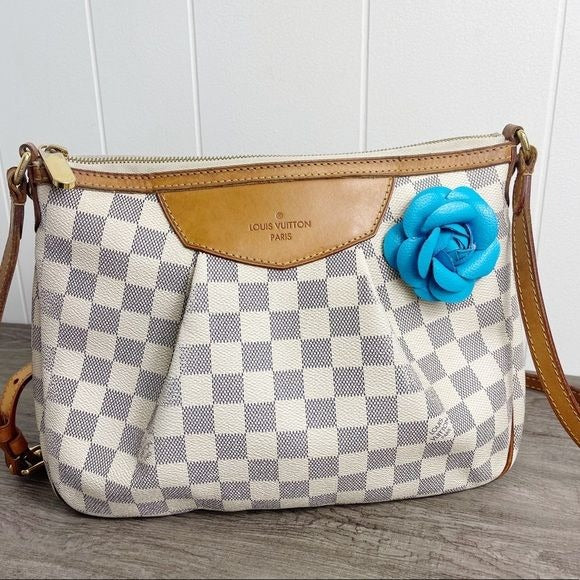 Camellia Flower Vegan Leather Magnetic Bag Charm