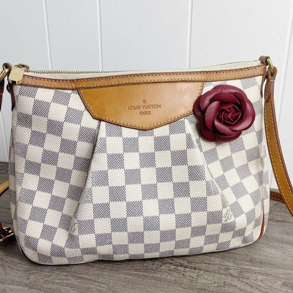 Camellia Flower Vegan Leather Magnetic Bag Charm