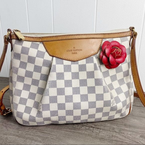 Camellia Flower Vegan Leather Magnetic Bag Charm